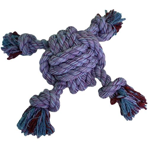 Βαμβακερός Κόμπος με 4 Σχοινιά "Nuts for 4-Way Knots King Size Tugger" της Happy Pets