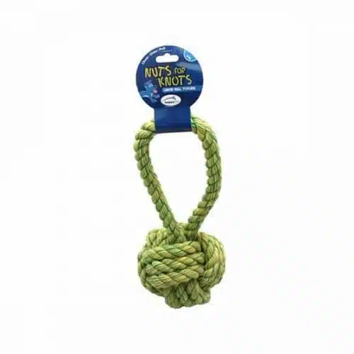 “Nuts For Knots” Βαμβακερό Σχοινί με Μπάλα και Λαβή της Happy Pet