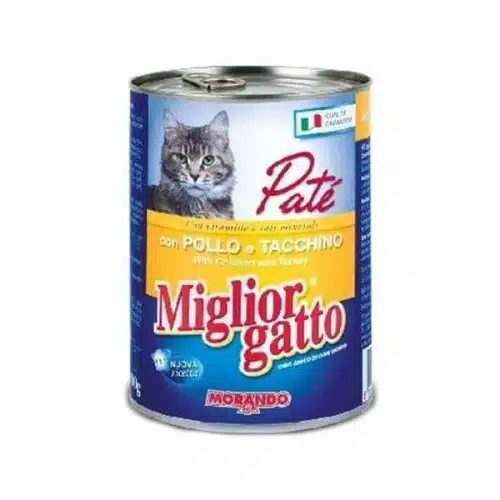 Miglior Gatto 400gr Πατέ Κονσέρβα Γάτας με Κοτόπουλο & Γαλοπούλα