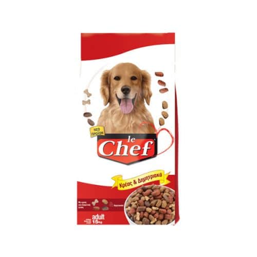 Le Chef 15kg Κρέας & Δημητριακά για Ενήλικους Σκύλους
