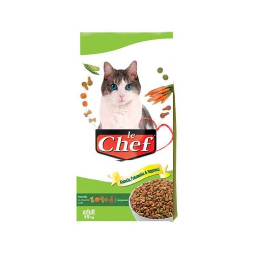 Le Chef Cat Adult με Κουνέλι & Γαλοπούλα 15kg