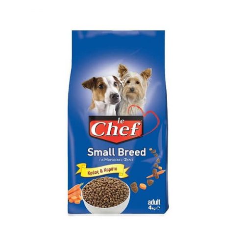 Le Chef Small Breed Adult 15kg με Κρέας για Ενήλικους Μικρόσωμους Σκύλους