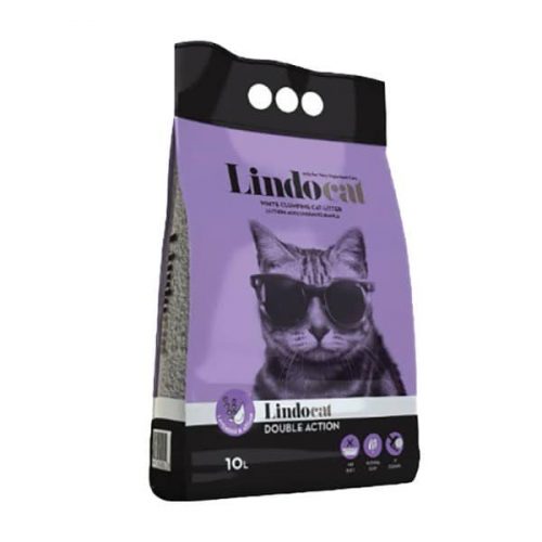 Αμμος για Γάτες Λευκός Μπετονίτης LindoCat 10Λίτρα με Αρωμα Λεβάντας