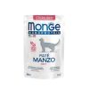 Monge Monoprotein Sterilised 85gr Φακελάκι για Στειρωμένες Γάτες με Μοσχάρι