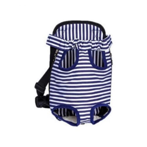 Μάρσιπος για Μικρόσωμα Σκυλάκια έως 10 Κιλά Blue White Stripes 40x30cm Xlarge