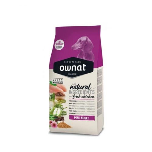 Ownat Classic Mini Adult 4kg Ξηρά Τροφή για Ενήλικους Μικρόσωμους Σκύλους 1-10kg