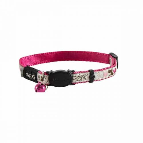 Rogz FancyCat Cat Collar Small Λουράκι για Γάτες Ροζ
