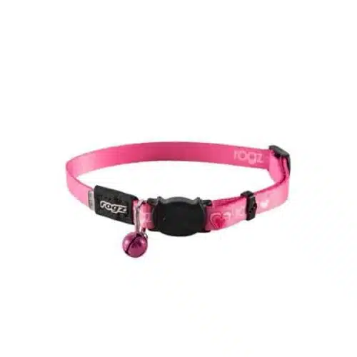Rogz Kiddycat Pink Hearts Small Λουράκι για Γάτες