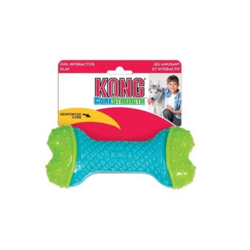 Παιχνίδι Σκύλου Kong Corestrength Bone Κόκκαλο Λαστιχένιο Medium Large Γαλάζιο