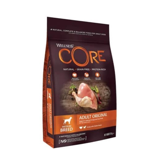 Core Adult Original Medium Breed Γαλοπούλα - Κοτόπουλο 10kg + 2ΔΩΡΟ