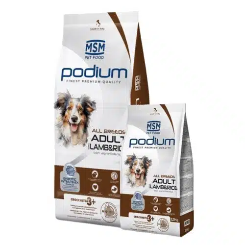 Podium All Breeds Ξηρά Τροφή για Ενήλικους Σκύλους με Αρνί & Ρύζι 14kg