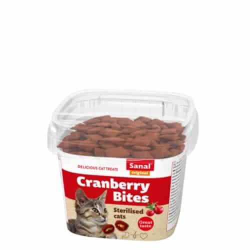 Sanal Cat Bite Cranberry Sterilised Cup 75gr Λιχουδιές για Στειρωμένες Γάτες