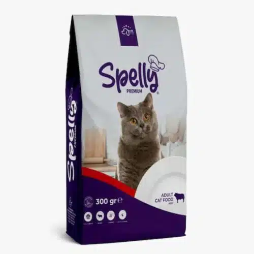 Spelly Adult Cat Food Μοσχάρι 0.300gr Ξηρά Τροφή για Ενήλικες Γάτες με Μοσχάρι