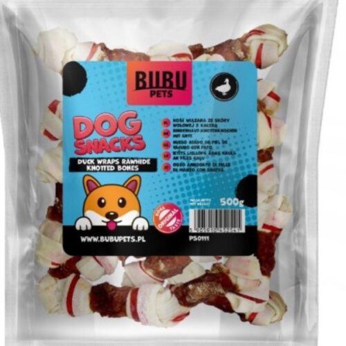 Dog Snacks Bubu 500gr Duck Bones Κοκαλάκια για Σκύλους με Γεύση Πάπια