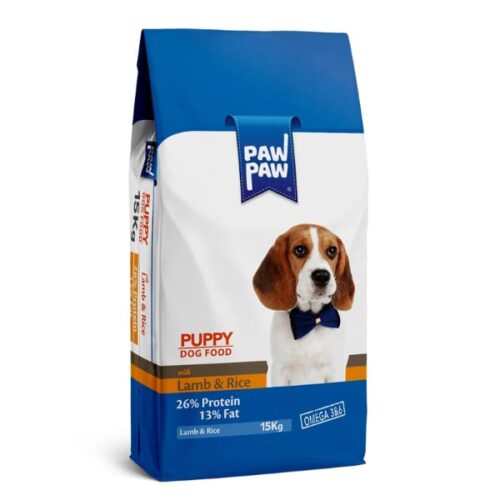 Paw Paw Puppy Food Lamb & Rice 15Kg Ξηρά Τροφή για Κουτάβια με Αρνί και Ρύζι