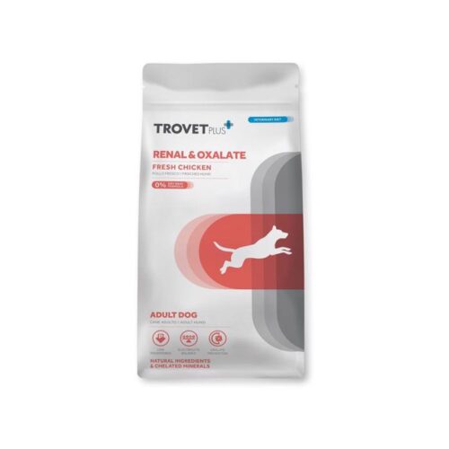 TROVET PLUS Κλινική Ξηρά Τροφή Σκύλου ADULT DOG RENAL & OXALATE FRESH CHICKEN 3kg