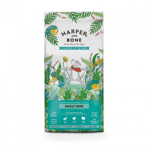Harper & Bone Adult Mini Flavours Farm 2kg Τροφή για Ενήλικα Σκυλάκια με Κοτόπουλο – Πάπια – Γαλοπούλα