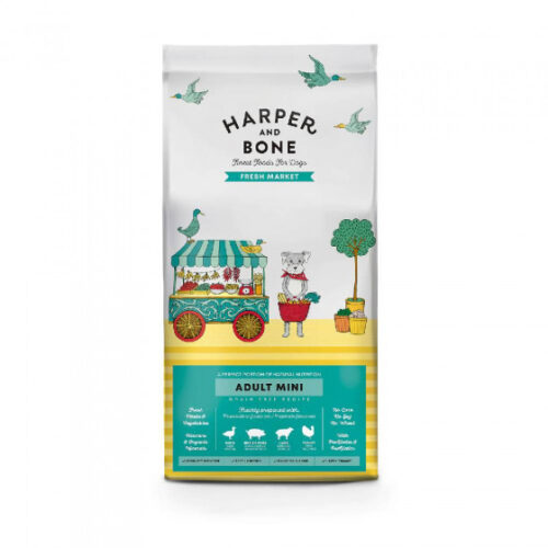 Harper & Bone Adult Mini Fresh Market 2kg Ξηρά Τροφή για Ενήλικα Σκυλιά με Πάπια, Χοιρινό Ιβηρικό, Αρνί και Γαλοπούλα