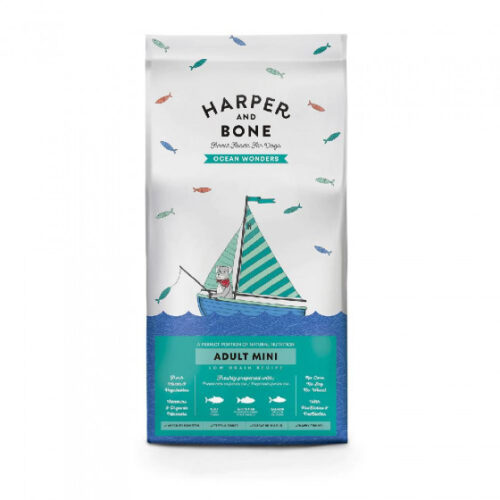 Harper & Bone Adult Mini Ocean Wonders 2kg Ξηρά Τροφή για Ενήλικους Σκύλους με Τόνο, Ψάρι και Σολομός
