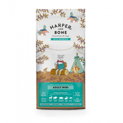 Harper & Bone Adult Mini Wild Mountain 2kg Ξηρά Τροφή για Ενήλικους Σκύλους με Ελάφι, Αγριογούρουνο, Γουρούνι, Κουνέλι, Σολομός
