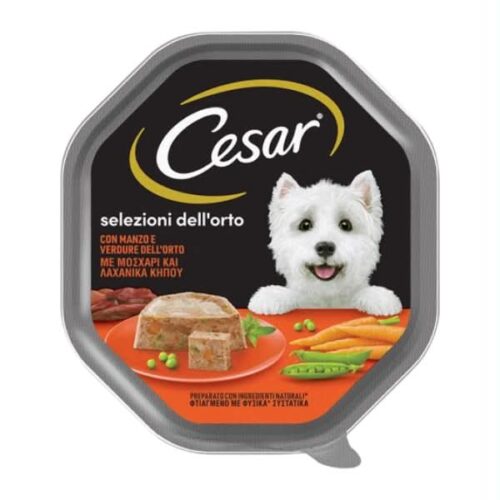Cesar &Mu;&omicron;&sigma;&chi;ά&rho;&iota; & &Lambda;&alpha;&chi;&alpha;&nu;&iota;&kappa;ά 150gr &Upsilon;&gamma;&rho;ή &Tau;&rho;&omicron;&phi;ή &gamma;&iota;&alpha; &Epsilon;&nu;ή&lambda;&iota;&kappa;&omicron;&upsilon;&sigmaf; &Sigma;&kappa;ύ&lambda;&omicron;&upsilon;&sigmaf;