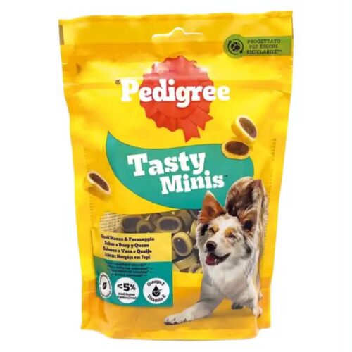 Pedigree Tasty Minis Cheesy Bites &Tau;&upsilon;&rho;ί & &Mu;&omicron;&sigma;&chi;ά&rho;&iota; 140gr &Lambda;&iota;&chi;&omicron;&upsilon;&delta;&iota;έ&sigmaf; &gamma;&iota;&alpha; &Sigma;&kappa;ύ&lambda;&omicron;&upsilon;&sigmaf;