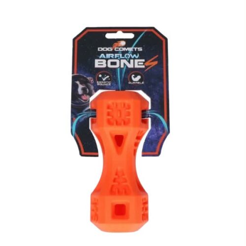 Dog Comets Airflow Bone Small Παιχνίδι για Μικρόσωμα Σκυλάκια Πορτοκαλί