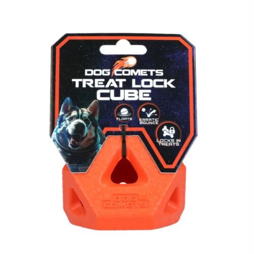 Dog Comets Treat Lock Cube Παιχνίδι για Σκύλους Πορτοκαλί