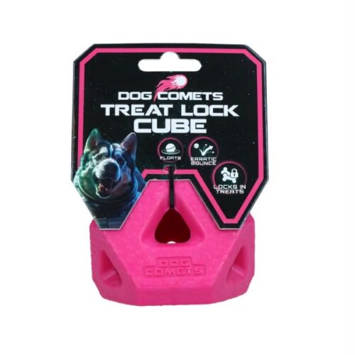 Dog Comets Treat Lock Cube Παιχνίδι για Σκύλους Ροζ