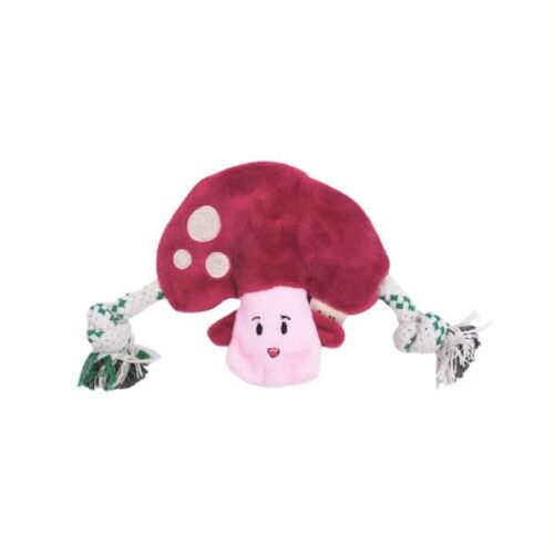 Green Sheep Stuffing Free Toy Παιχνίδι για Μικρόσωμα Σκυλάκια Mushroom -S