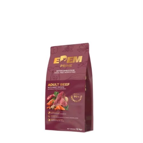 Edem Prime Grain Free Adult Monoprotein Beef 2kg &Xi;&eta;&rho;ά &Tau;&rho;&omicron;&phi;ή &gamma;&iota;&alpha; &Epsilon;&nu;ή&lambda;&iota;&kappa;&omicron;&upsilon;&sigmaf; &Sigma;&kappa;ύ&lambda;&omicron;&upsilon;&sigmaf; &mu;&epsilon; &Mu;&omicron;&sigma;&chi;ά&rho;&iota;