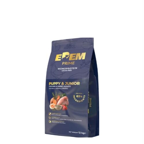Edem Prime Grain Free Puppy & Junior Monoprotein Chicken 2kg &Xi;&eta;&rho;ά &Tau;&rho;&omicron;&phi;ή &gamma;&iota;&alpha; &Kappa;&omicron;&upsilon;&tau;ά&beta;&iota;&alpha; &mu;&epsilon; &Kappa;&omicron;&tau;ό&pi;&omicron;&upsilon;&lambda;&omicron;