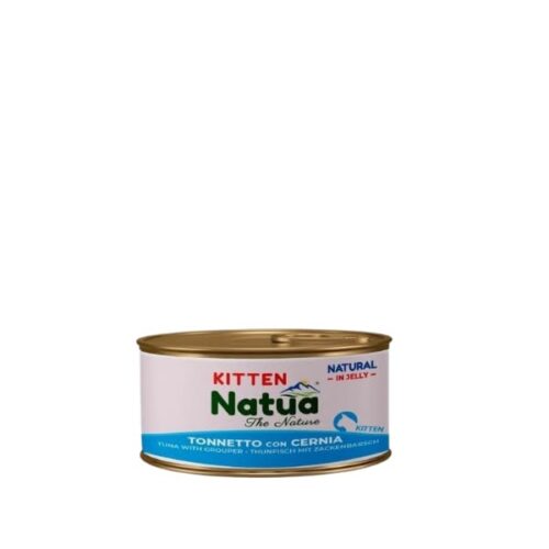 Natua Cat Can Tuna With Dentex in Jelly Κονσέρβα Γάτας με Τόνο και Σφυρίδα σε Ζελέ 85gr Kitten
